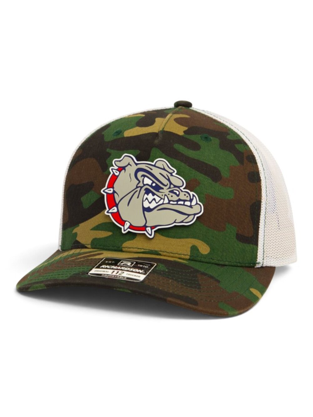 Gonzaga Bulldogs 3D Snapback Trucker Hat- Army Camo/ White